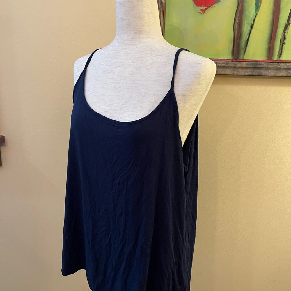 J.Crew 365 Navy Tank Elevated Basics Size 2x